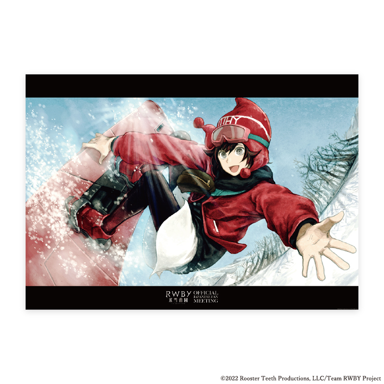 安倍𠮷俊　アニメ『RWBY 氷雪帝国』#8 エンドカードB1ポスター